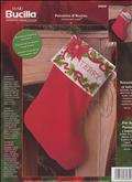 Poinsettia & Berries Stocking Cuff | Cover: Poinsietta & Berries Stocking Cuff